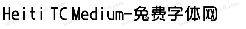 Heiti TC Medium字体转换